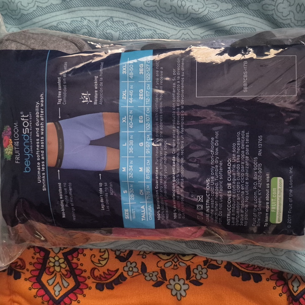 Fruit of the Loom Men's Boxer Briefs -  5 Pair New Opened Packaged - Picture 2 of 2